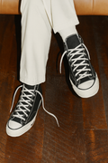 Classic Black High-Top Sneakers