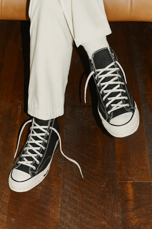 Classic Black High-Top Sneakers